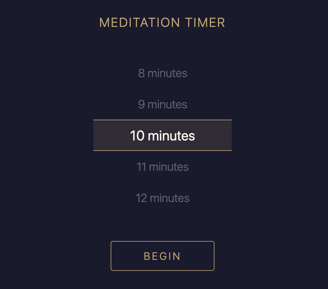 Sprytna Meditation app screenshot